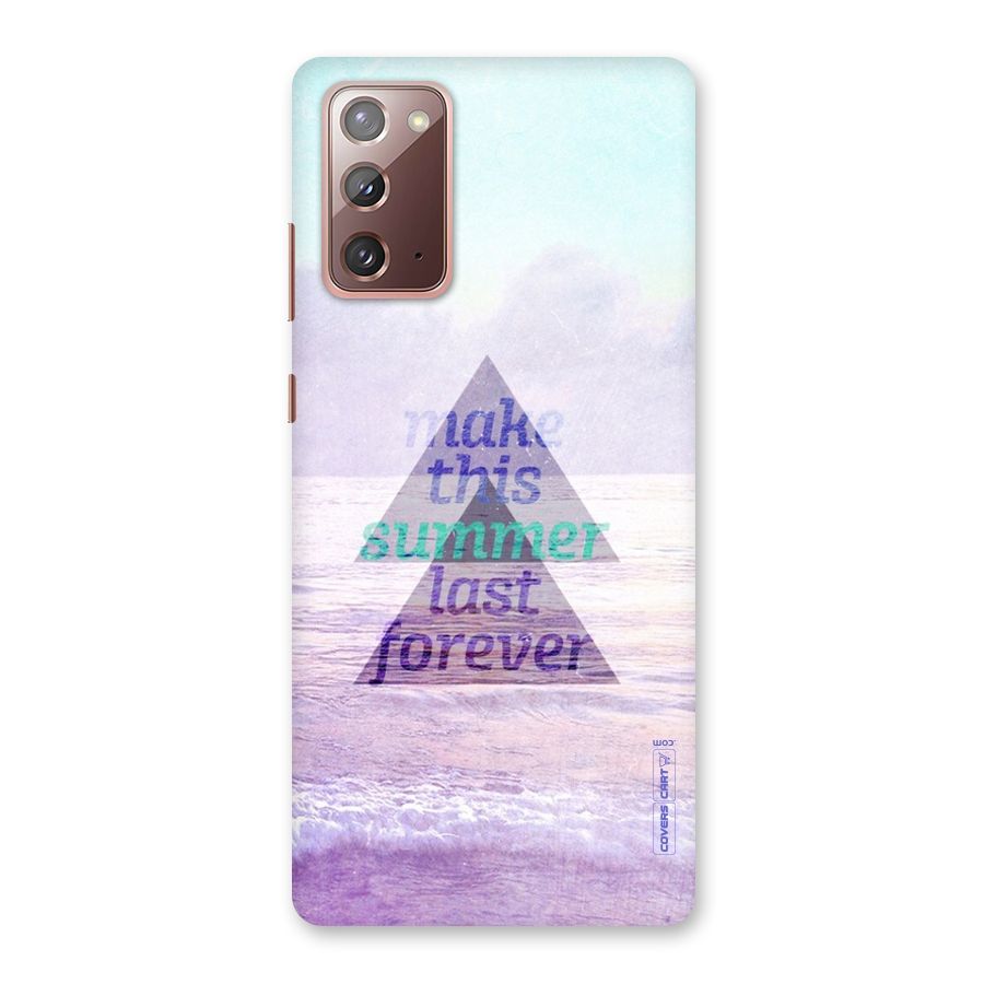 Make This Summer Last Forever Back Case for Galaxy Note 20
