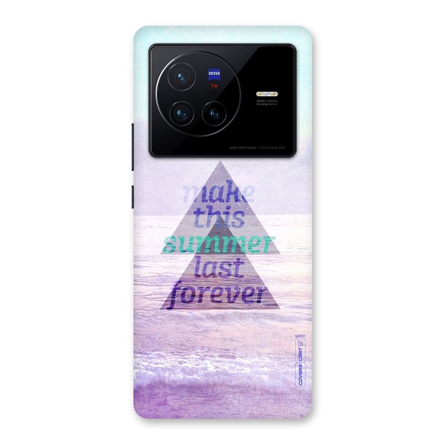 Make This Summer Last Forever Back Case for Vivo X80