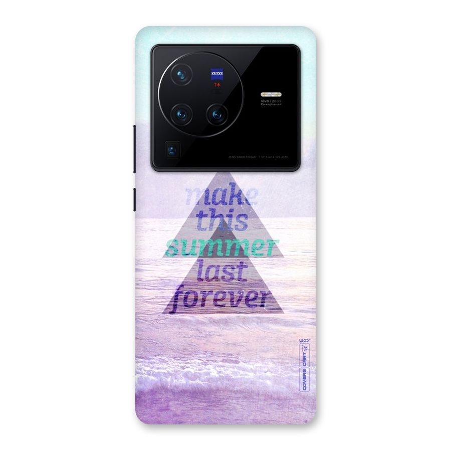 Make This Summer Last Forever Back Case for Vivo X80 Pro