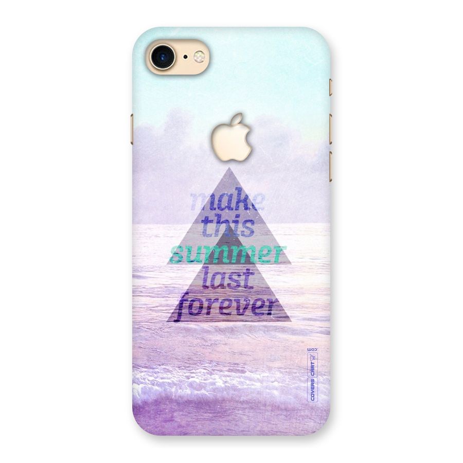 Make This Summer Last Forever Back Case for iPhone 7 Apple Cut