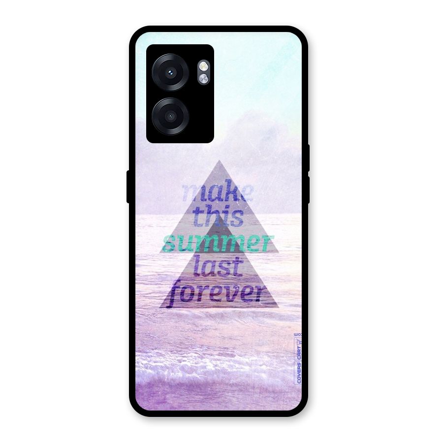 Make This Summer Last Forever Glass Back Case for Realme Narzo 50 5G