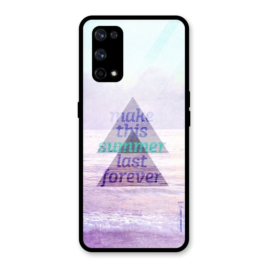 Make This Summer Last Forever Glass Back Case for Realme X7 Pro