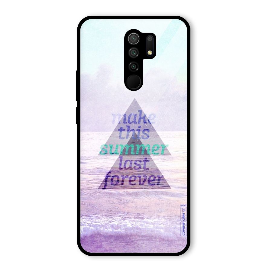 Make This Summer Last Forever Glass Back Case for Redmi 9 Prime