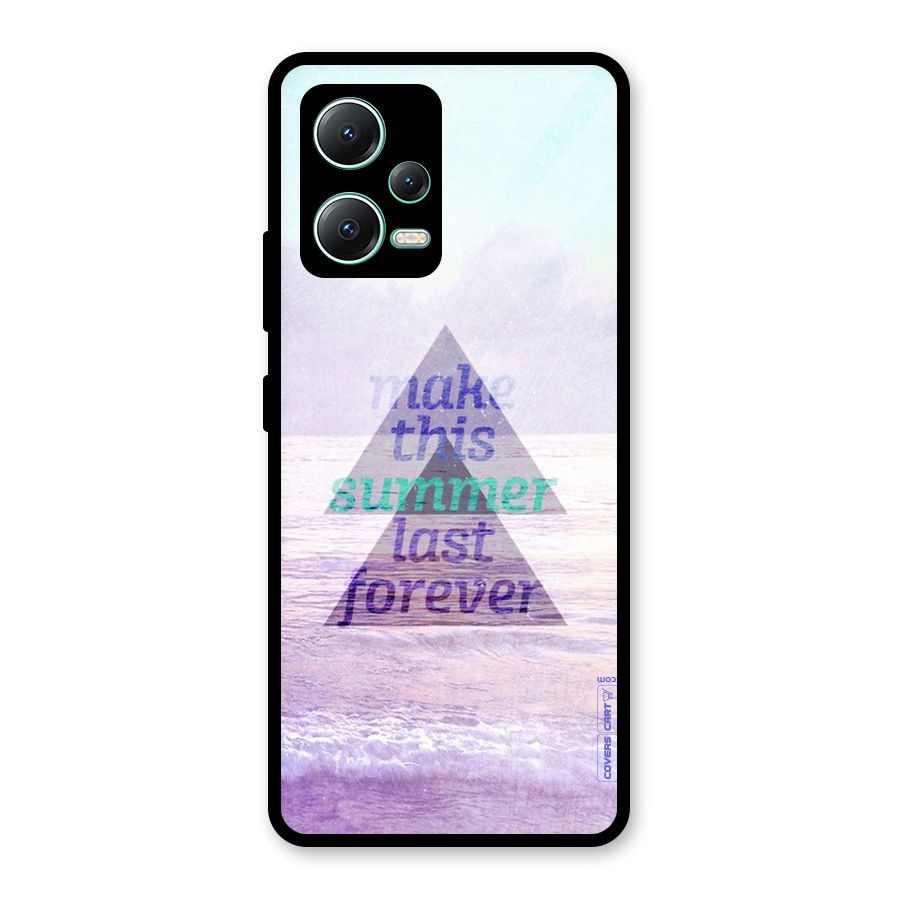 Make This Summer Last Forever Glass Back Case for Redmi Note 12 5G