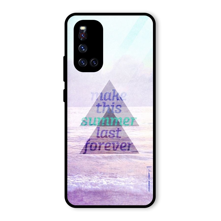 Make This Summer Last Forever Glass Back Case for Vivo V19