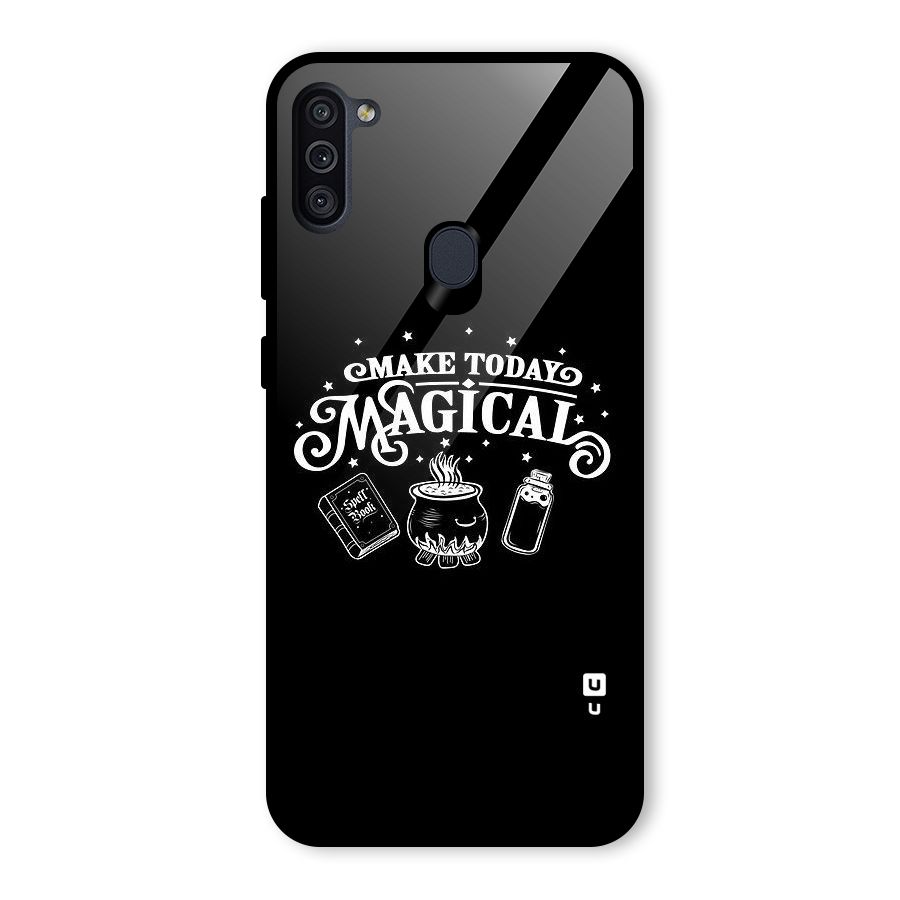 Make Today Magical Glass Back Case for Galaxy M11
