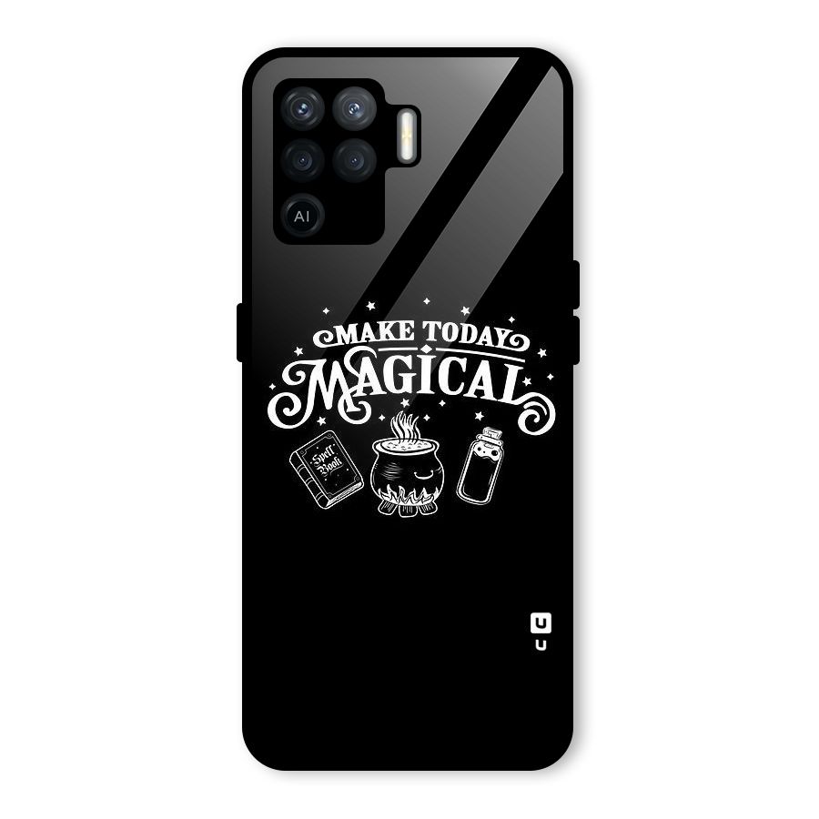 Make Today Magical Glass Back Case for Oppo F19 Pro