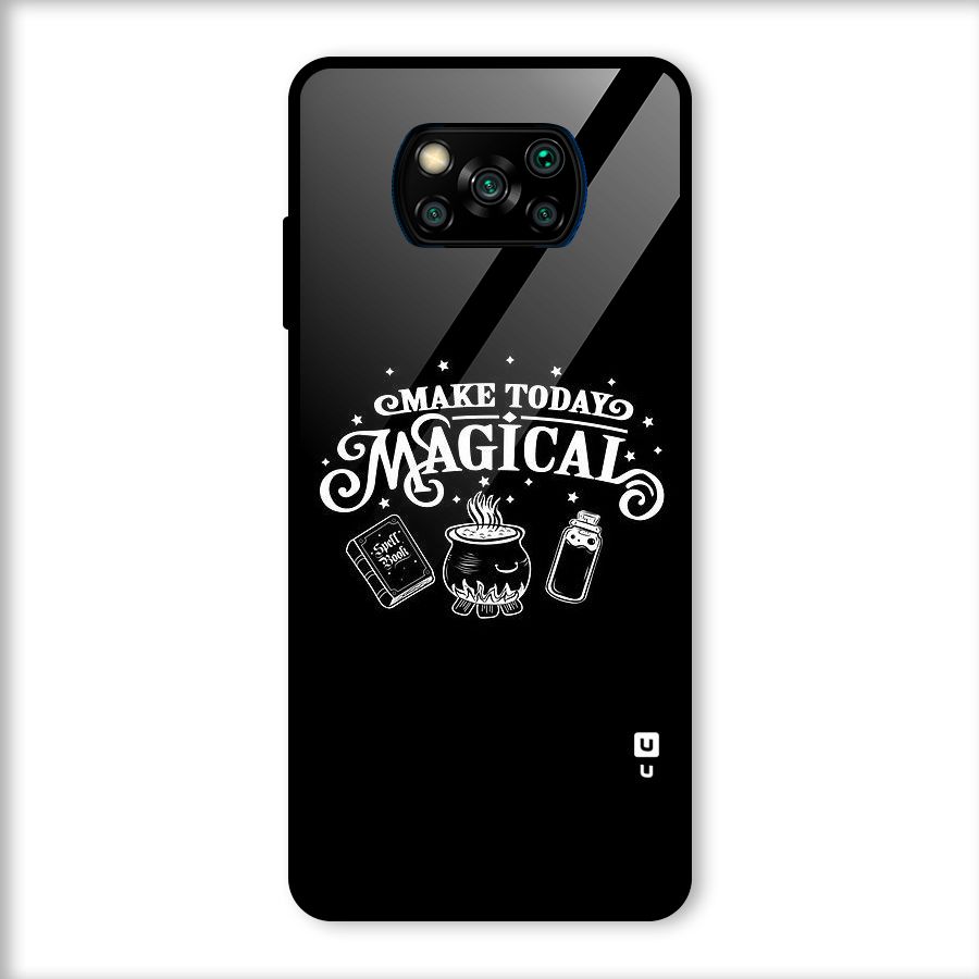 Make Today Magical Glass Back Case for Poco X3