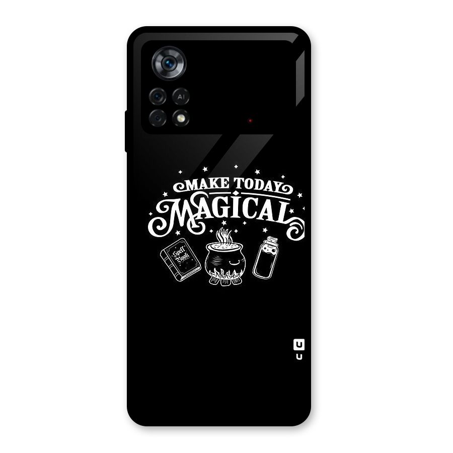 Make Today Magical Glass Back Case for Poco X4 Pro 5G