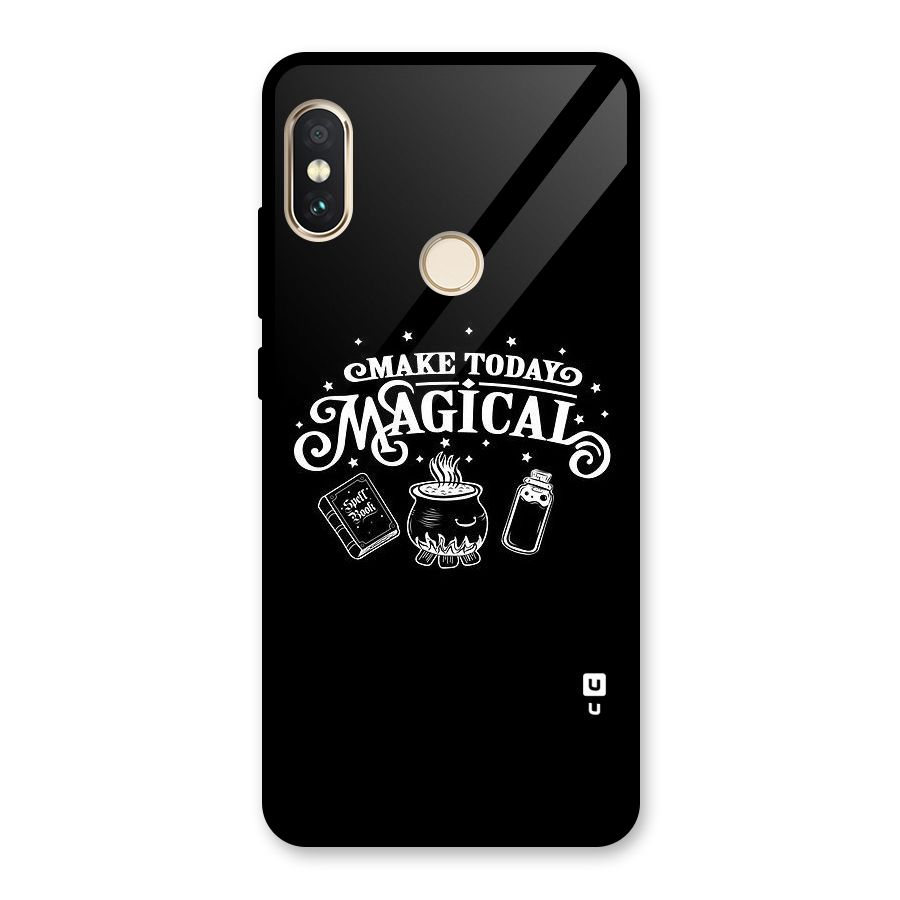 Make Today Magical Glass Back Case for Redmi Note 5 Pro