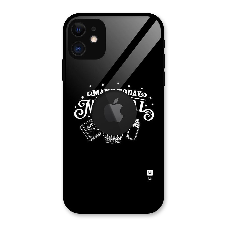 Make Today Magical Glass Back Case for iPhone 11 Logo Cut