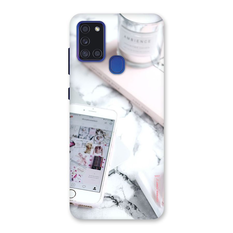 Make Up And Phone Back Case for Galaxy A21s