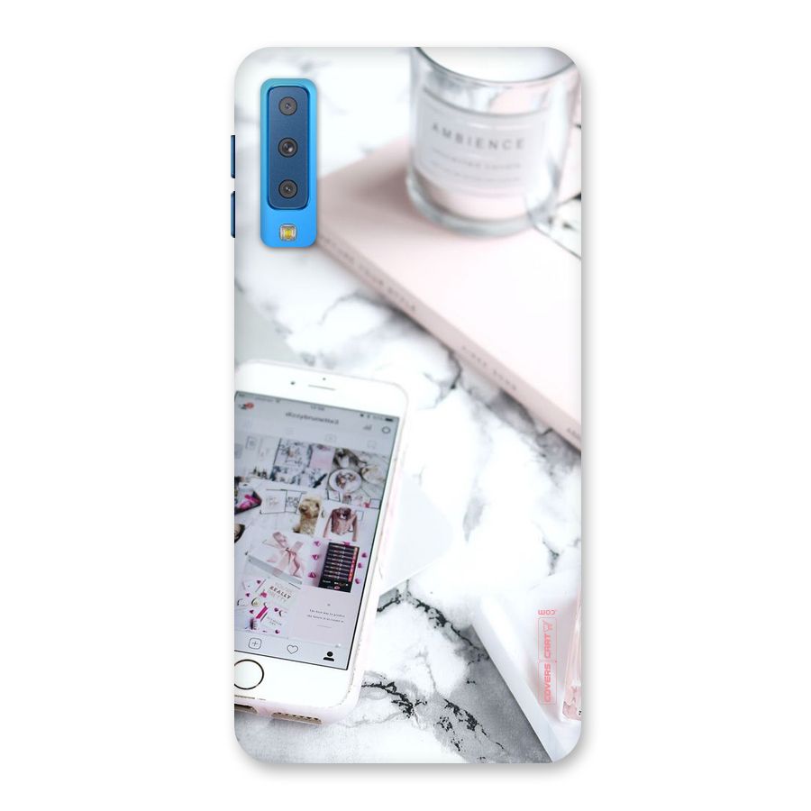 Make Up And Phone Back Case for Galaxy A7 (2018)