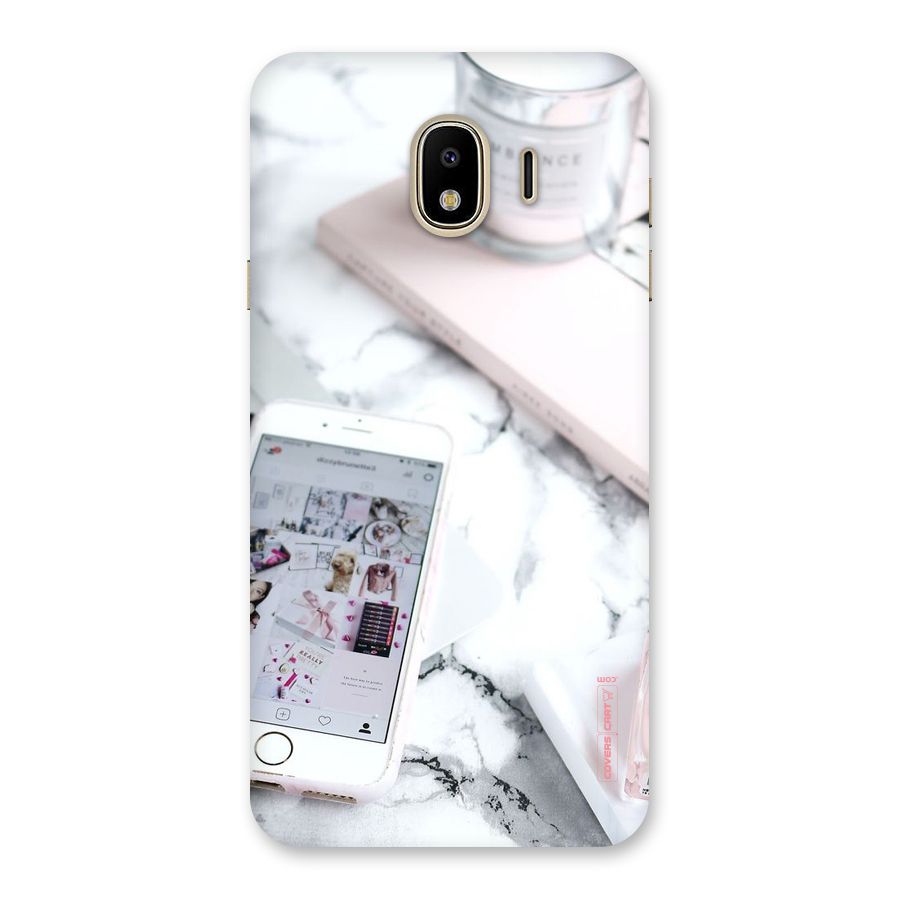 Make Up And Phone Back Case for Galaxy J4