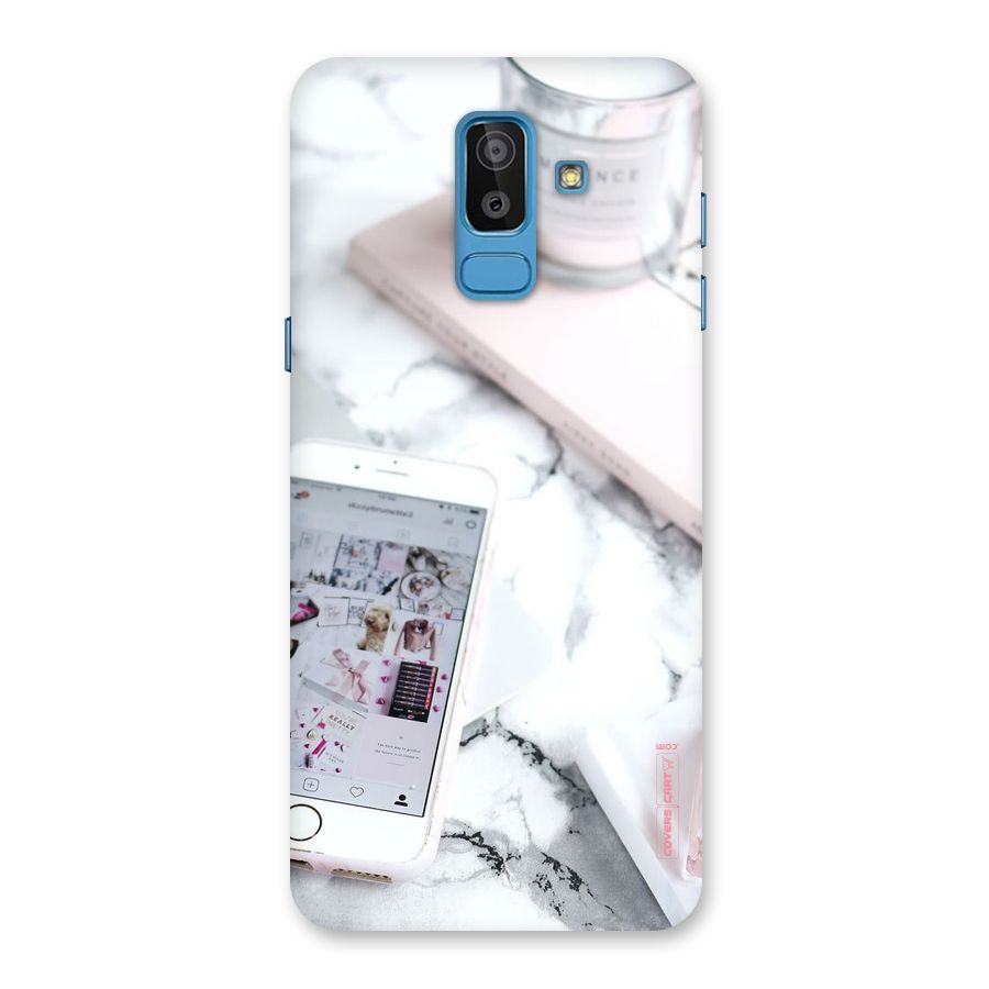 Make Up And Phone Back Case for Galaxy J8