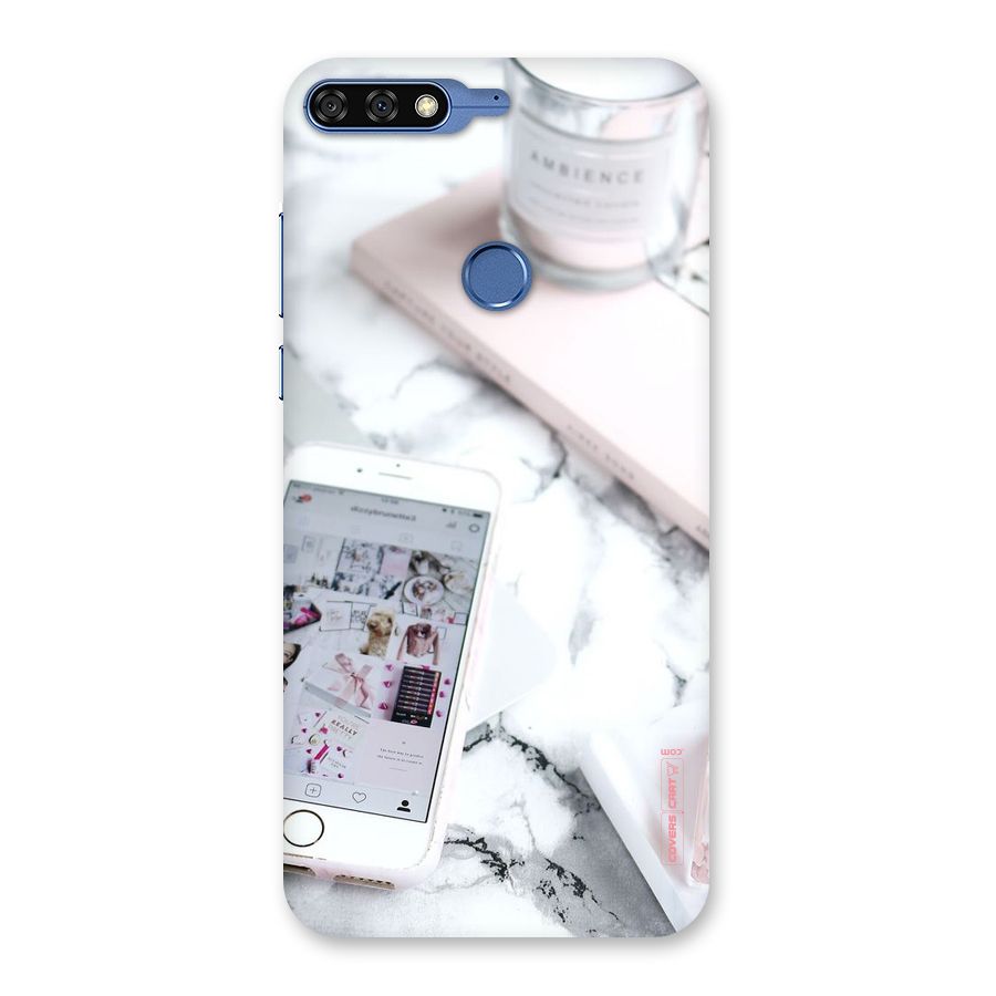 Make Up And Phone Back Case for Honor 7C