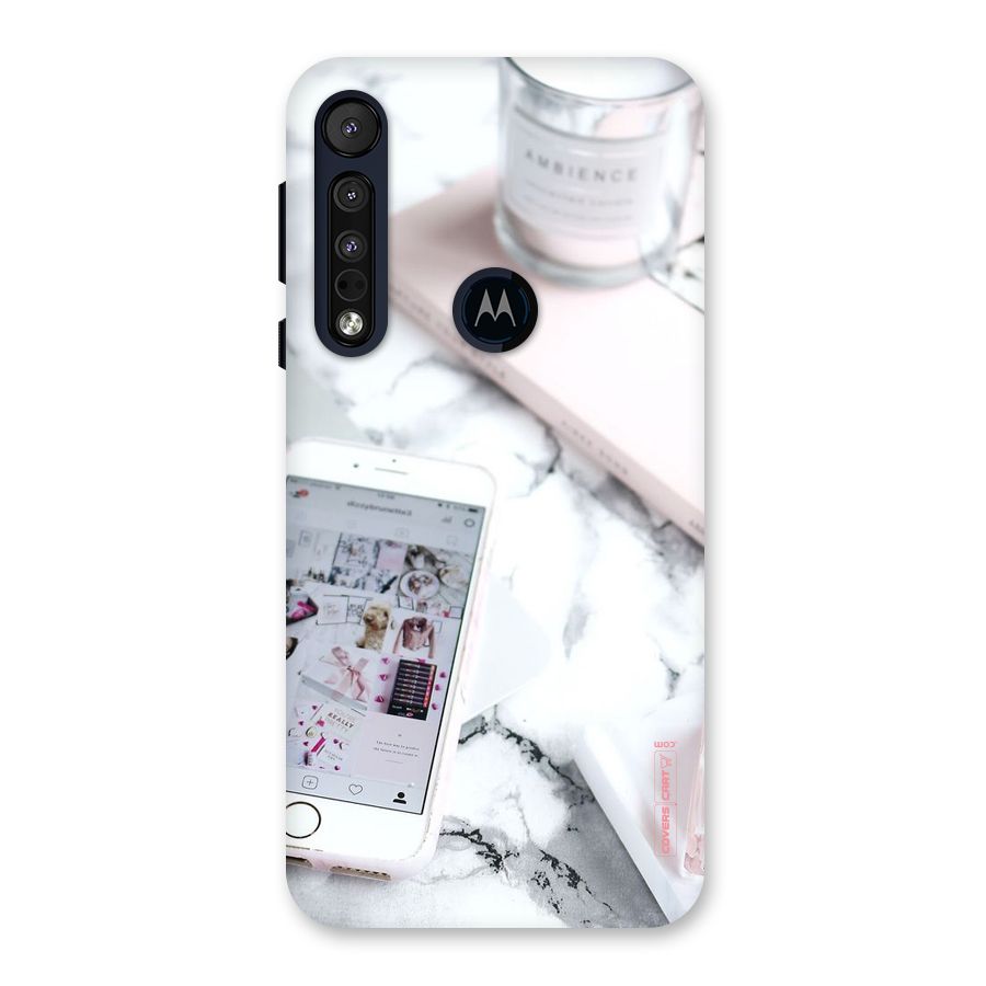Make Up And Phone Back Case for Motorola One Macro