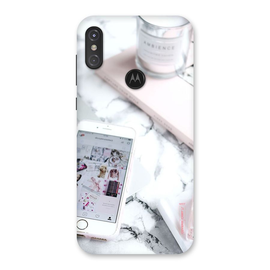 Make Up And Phone Back Case for Motorola One Power