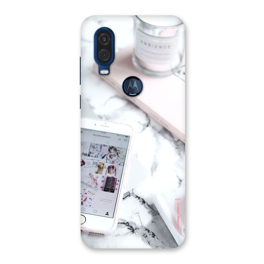 Make Up And Phone Back Case for Motorola One Vision