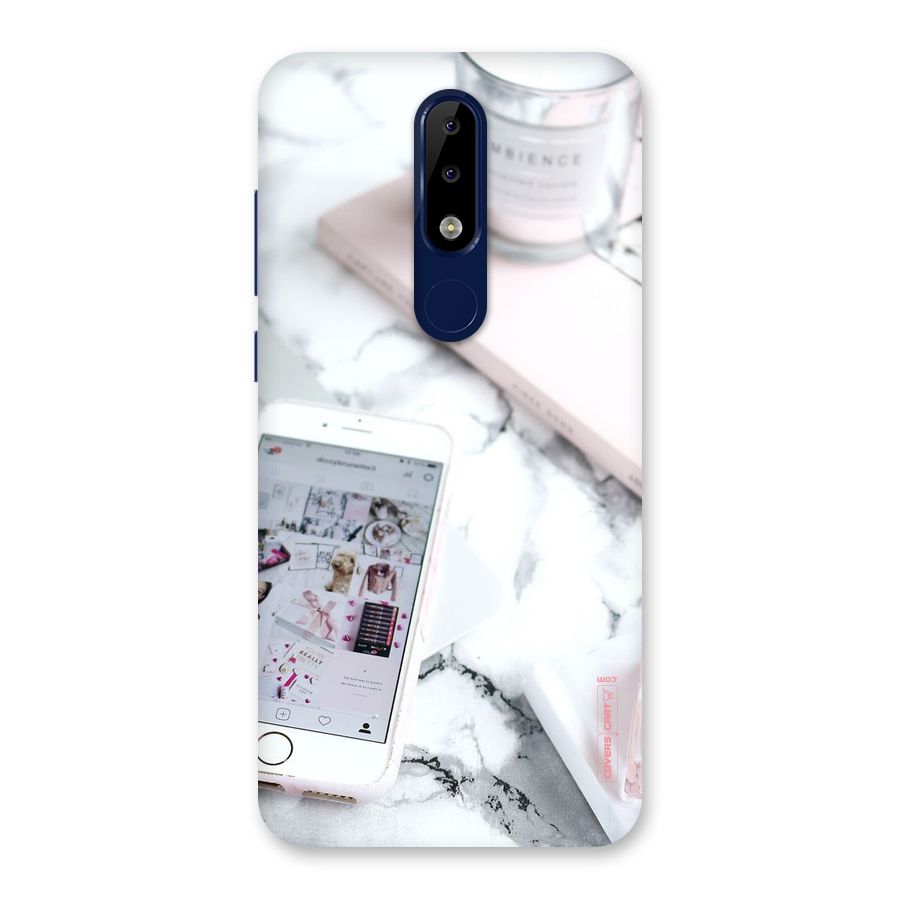 Make Up And Phone Back Case for Nokia 5.1 Plus