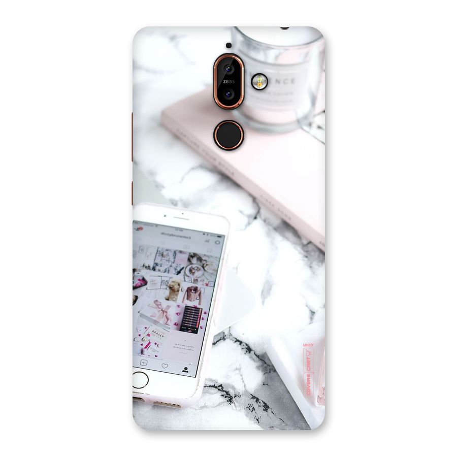 Make Up And Phone Back Case for Nokia 7 Plus