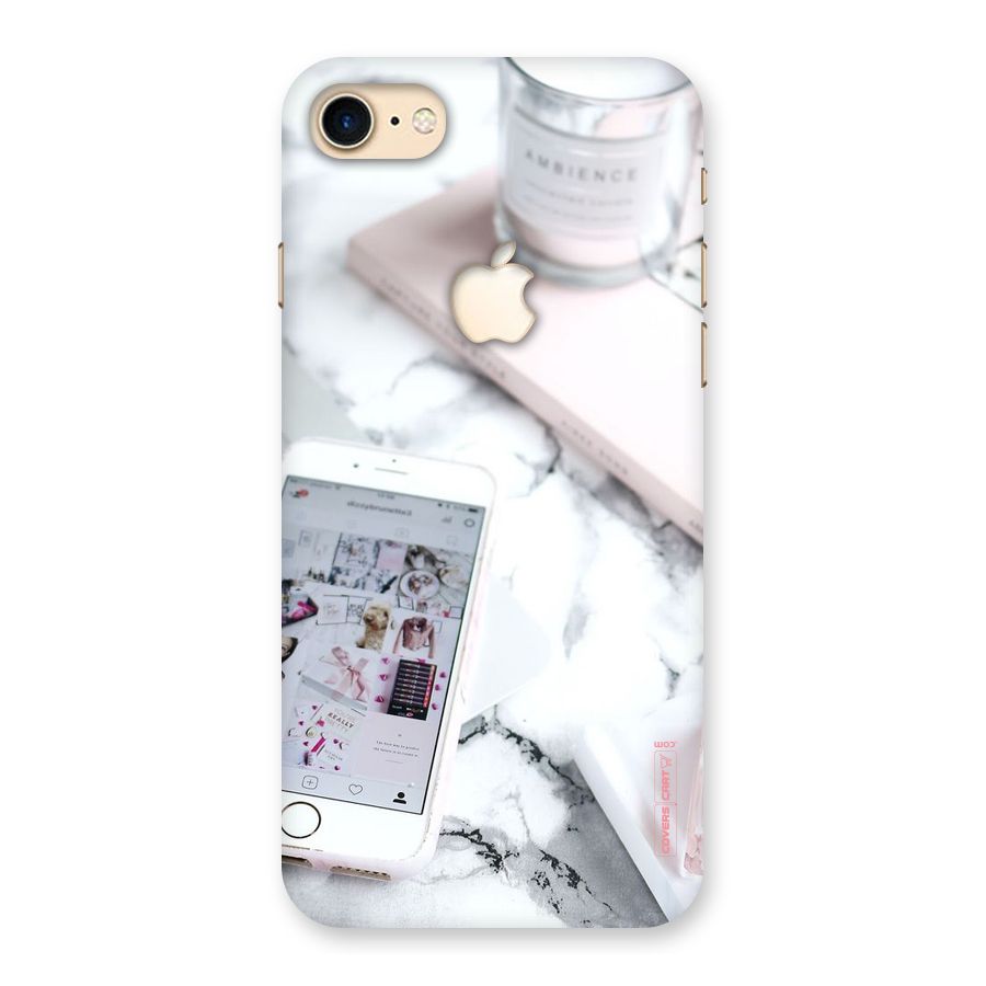 Make Up And Phone Back Case for iPhone 7 Apple Cut
