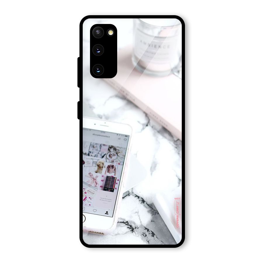 Make Up And Phone Glass Back Case for Galaxy S20 FE