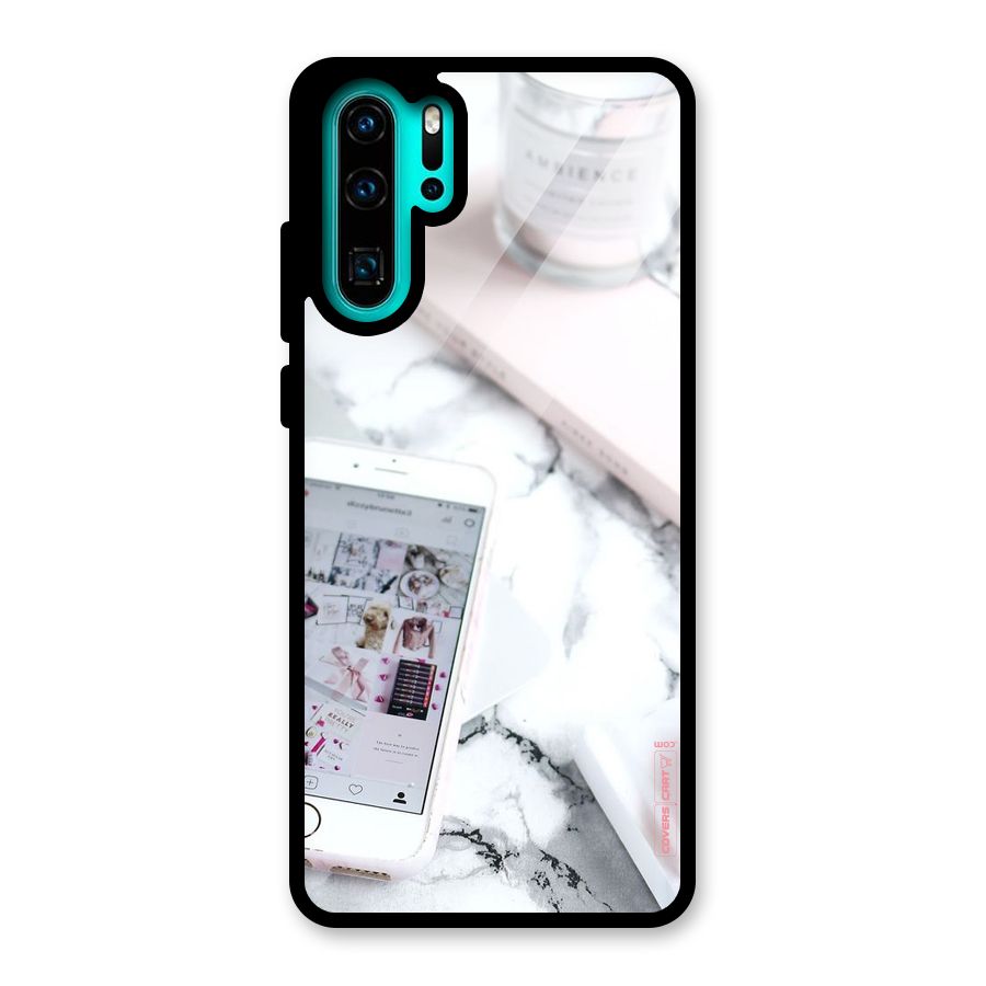 Make Up And Phone Glass Back Case for Huawei P30 Pro