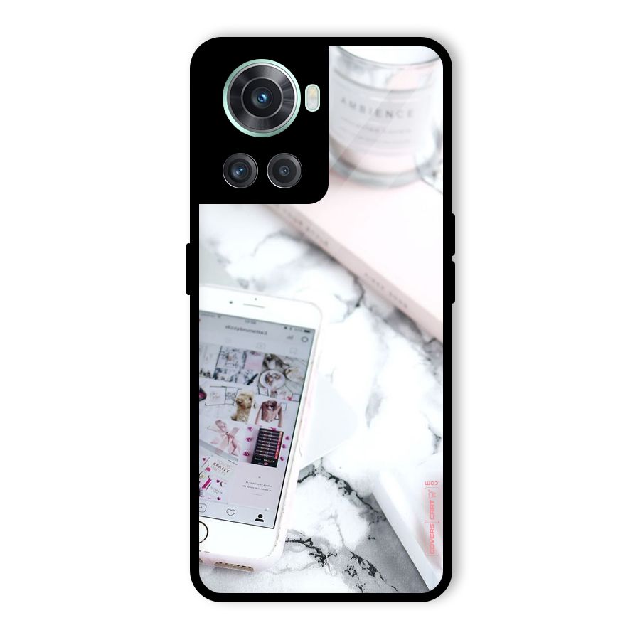 Make Up And Phone Glass Back Case for OnePlus 10R