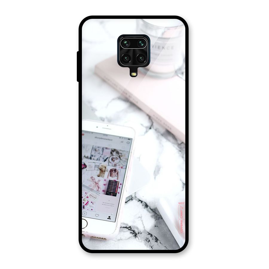 Make Up And Phone Glass Back Case for Poco M2 Pro