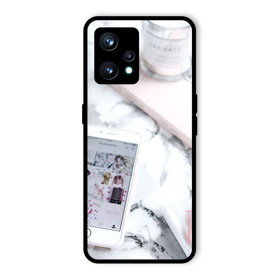 Make Up And Phone Glass Back Case for Realme 9 Pro Plus 5G