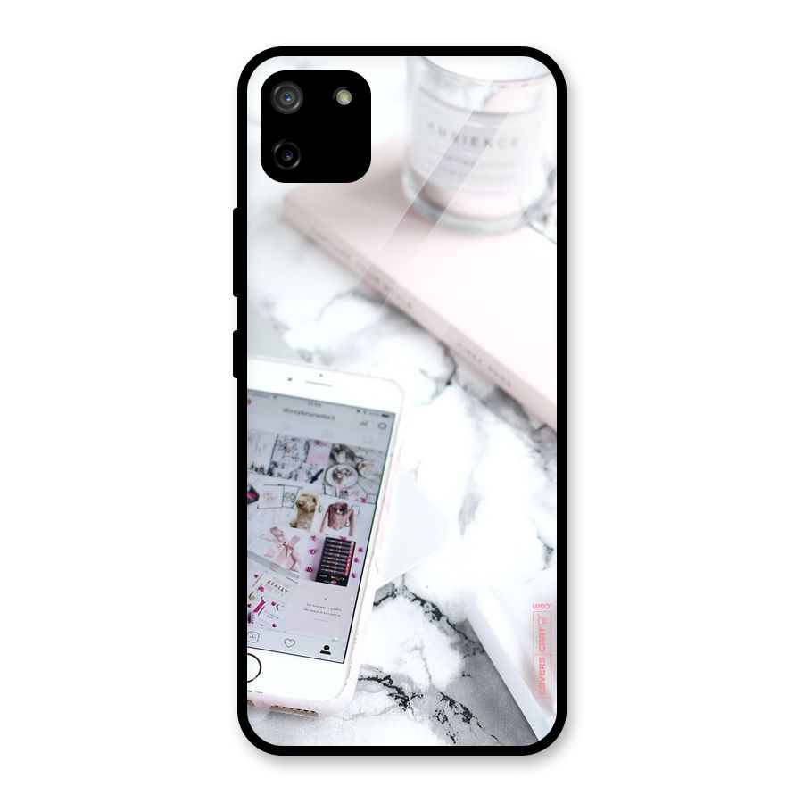 Make Up And Phone Glass Back Case for Realme C11