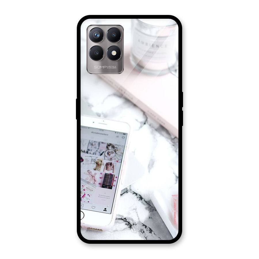 Make Up And Phone Glass Back Case for Realme Narzo 50