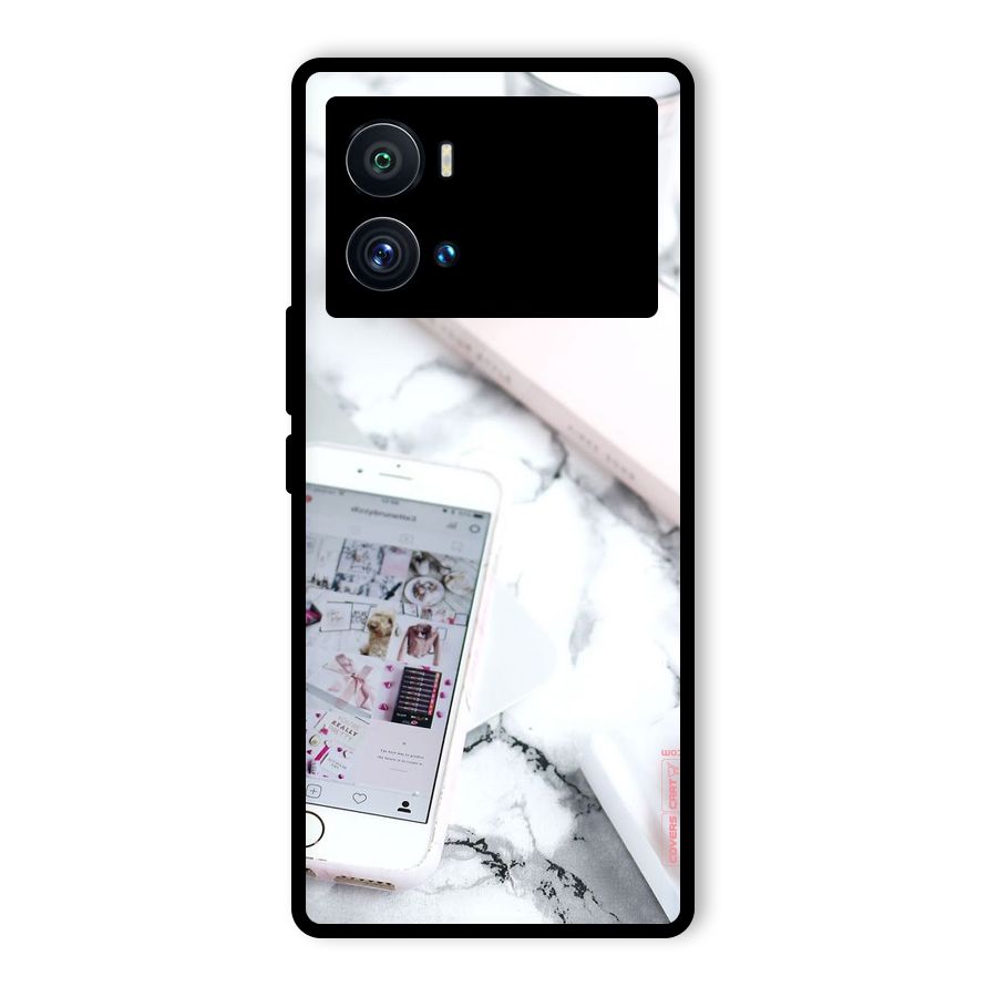Make Up And Phone Glass Back Case for Vivo iQOO 9 Pro