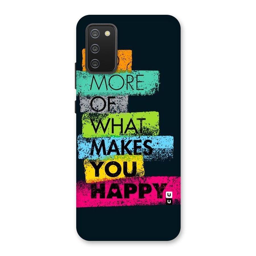 Makes You Happy Back Case for Galaxy M02s