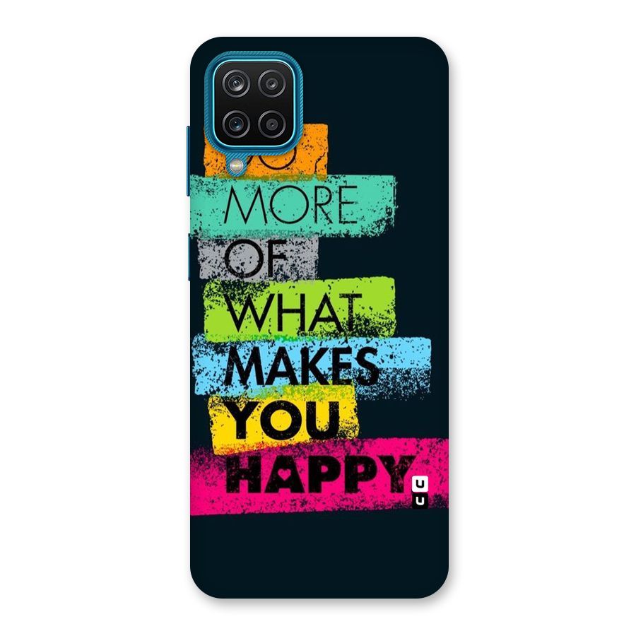 Makes You Happy Back Case for Galaxy M12
