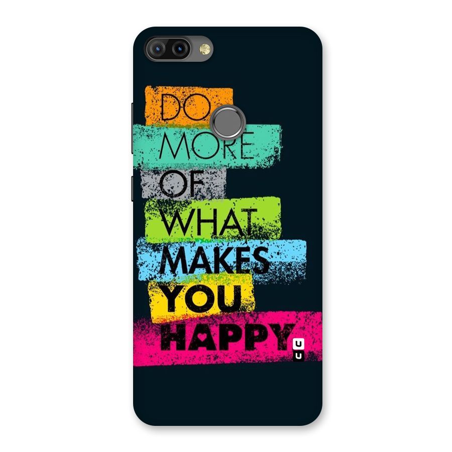 Makes You Happy Back Case for Infinix Hot 6 Pro