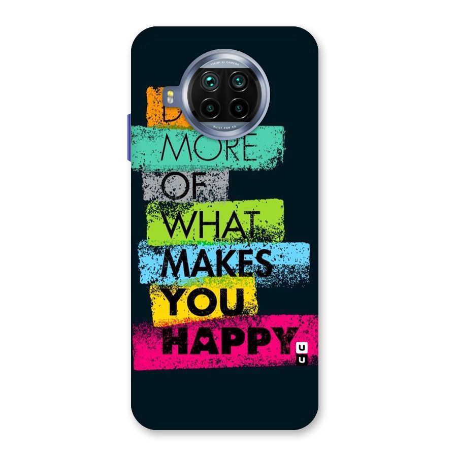 Makes You Happy Back Case for Mi 10i