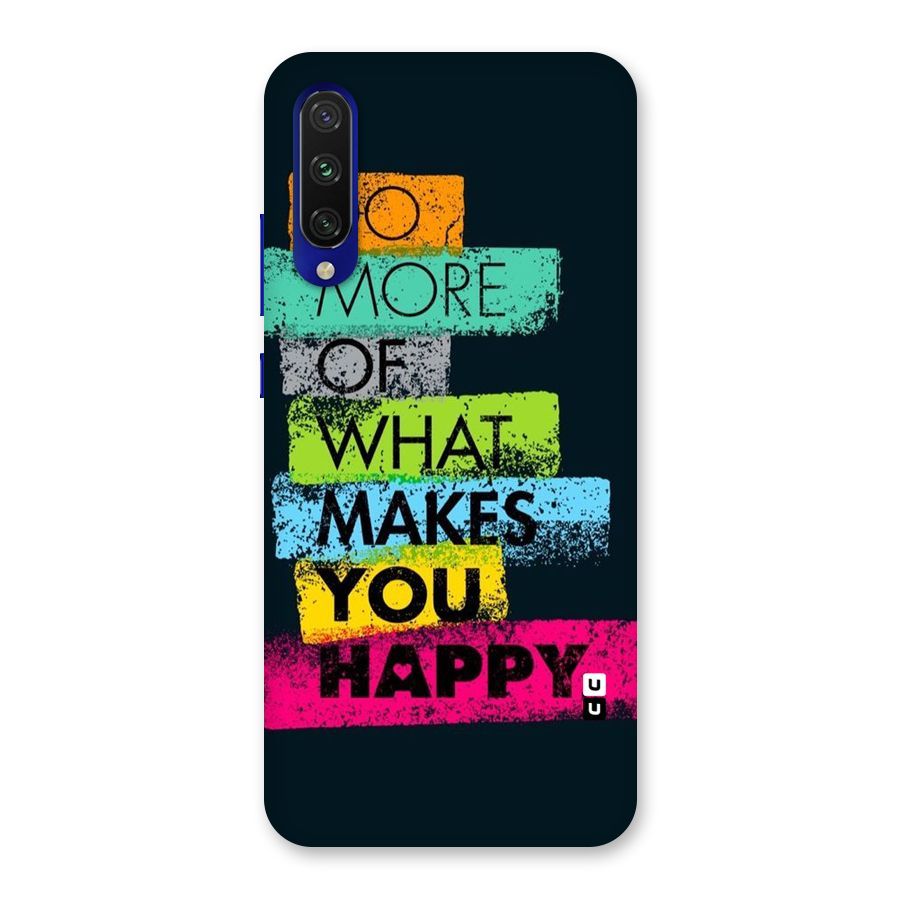 Makes You Happy Back Case for Mi A3