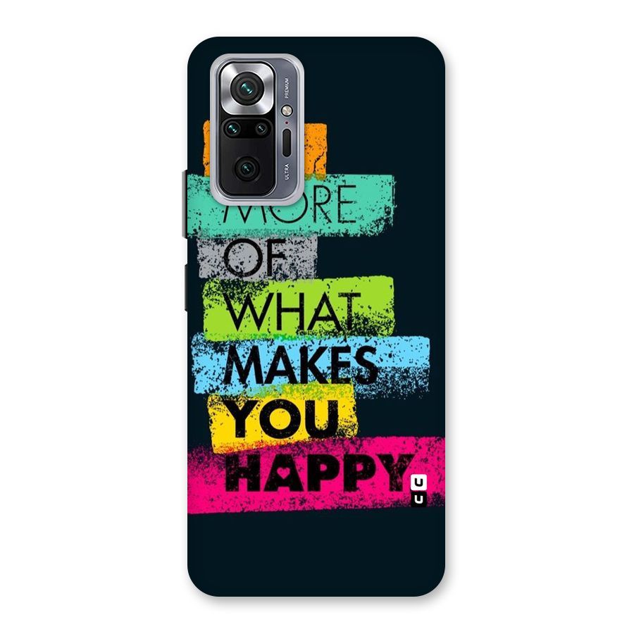 Makes You Happy Back Case for Redmi Note 10 Pro Max