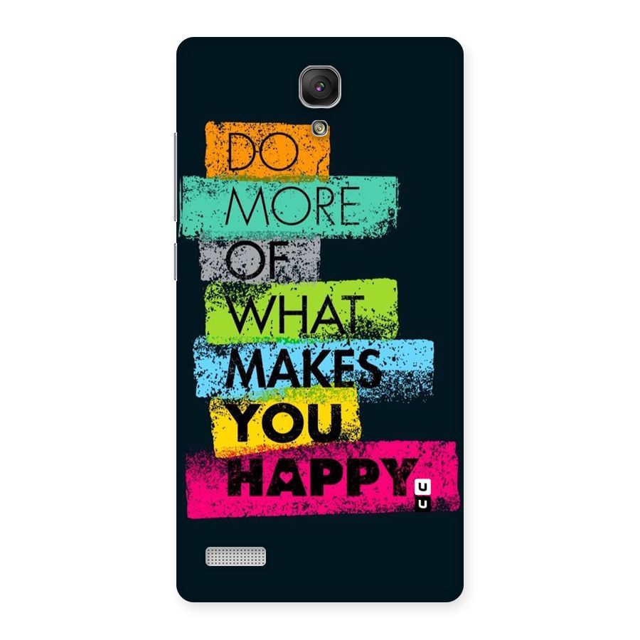 Makes You Happy Back Case for Redmi Note Prime