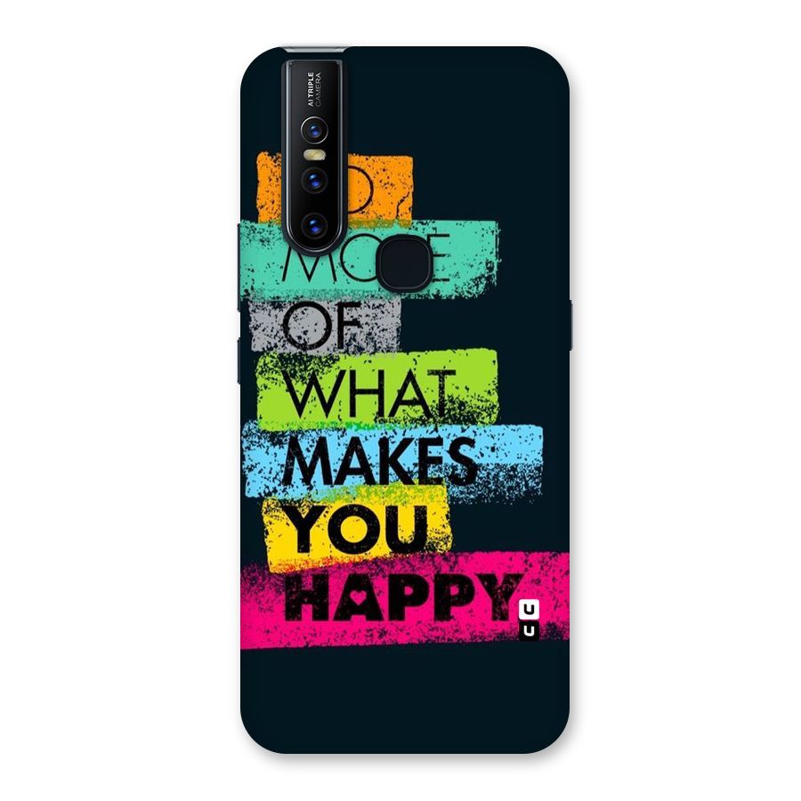 Makes You Happy Back Case for Vivo V15