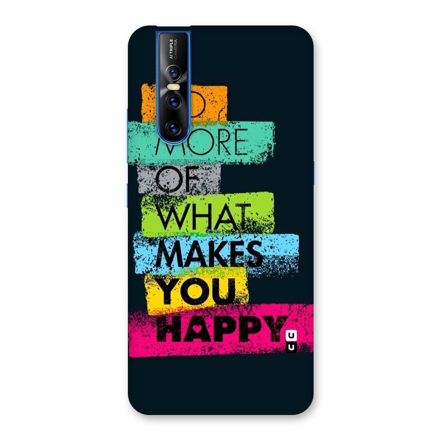 Makes You Happy Back Case for Vivo V15 Pro
