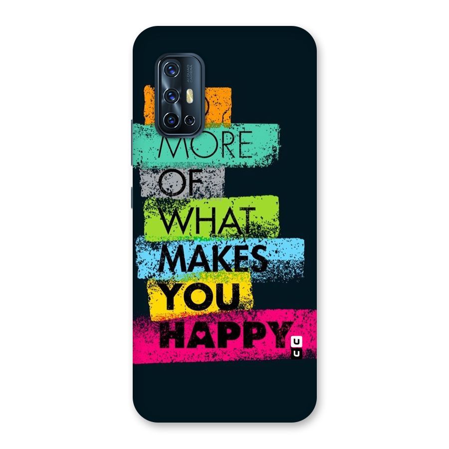 Makes You Happy Back Case for Vivo V17