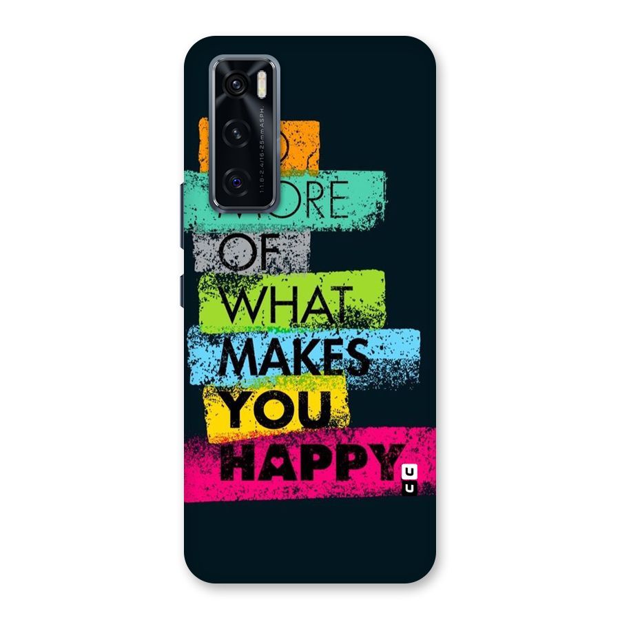 Makes You Happy Back Case for Vivo V20 SE