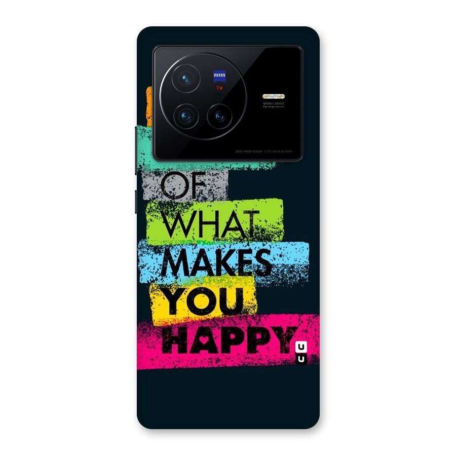 Makes You Happy Back Case for Vivo X80