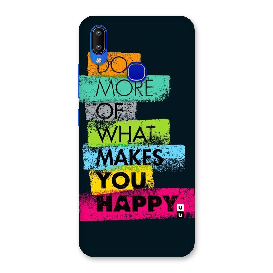 Makes You Happy Back Case for Vivo Y91
