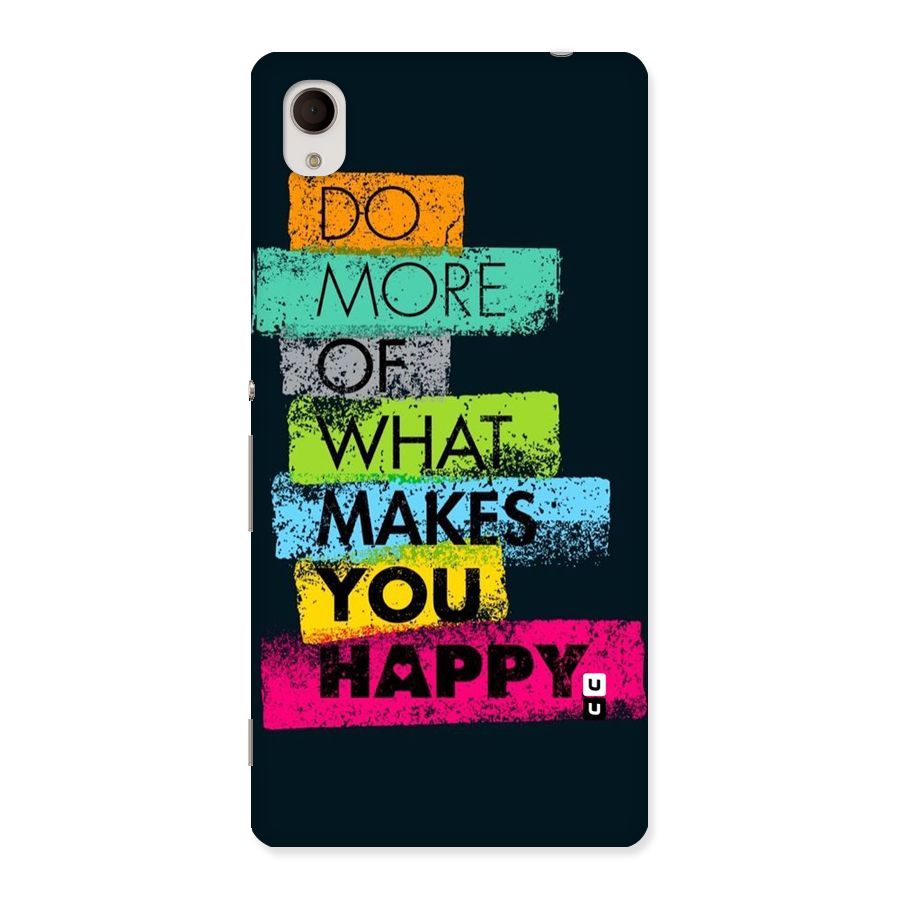 Makes You Happy Back Case for Xperia M4 Aqua