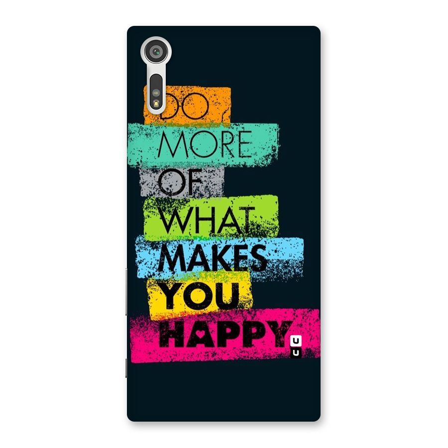 Makes You Happy Back Case for Xperia XZ