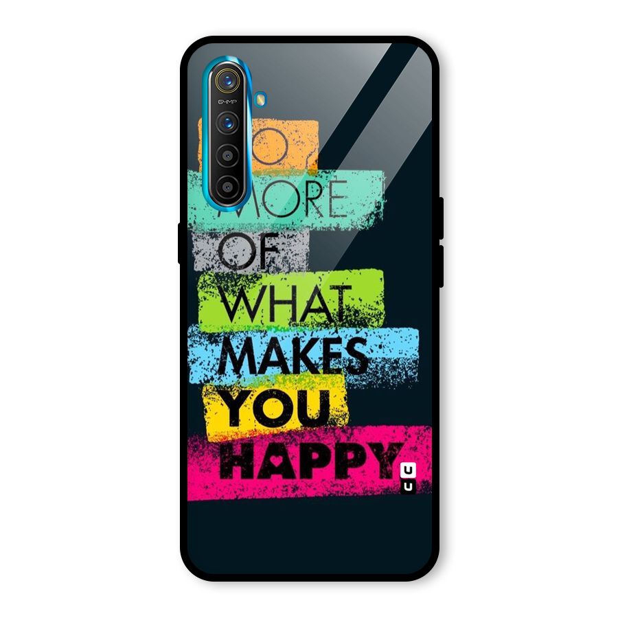 Makes You Happy Glass Back Case for Realme X2